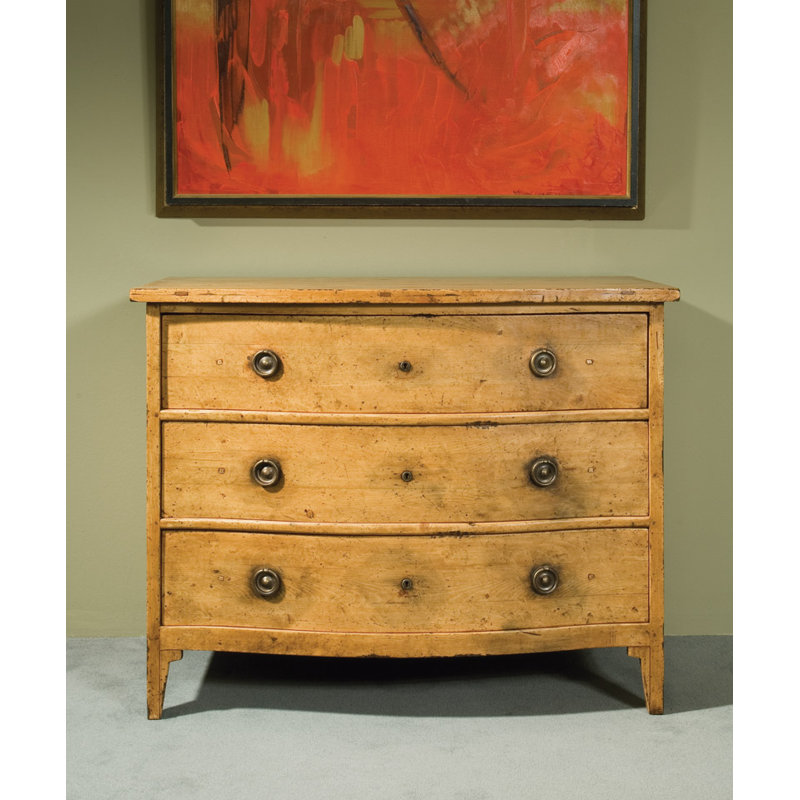 Swedish 3 - Drawer Solid Wood Dresser