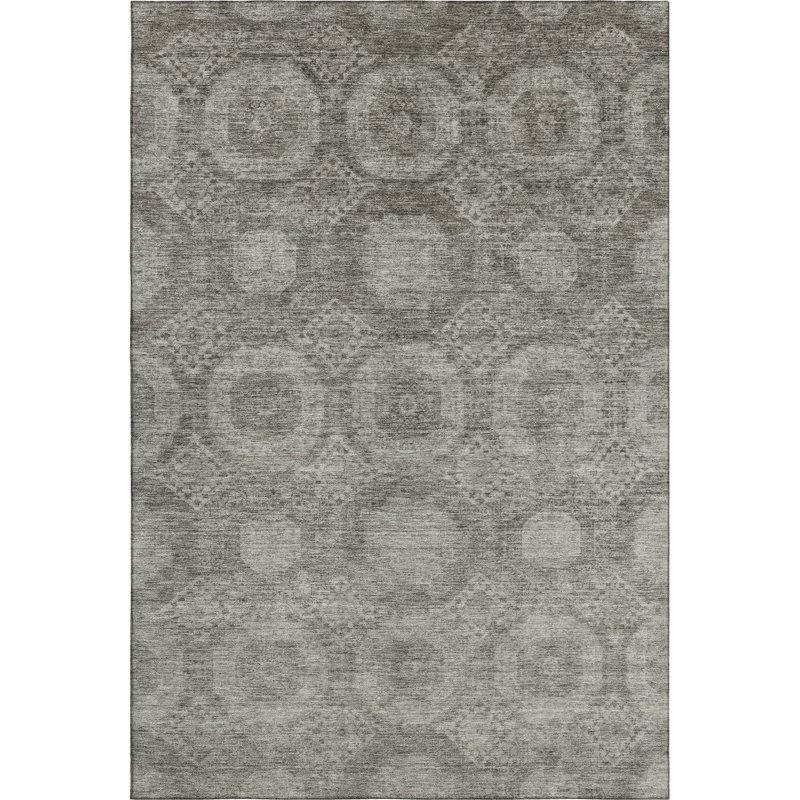 Premium Machine Washable Alaina AMF1925 Panels Rug, Rectangle 10' x 14'