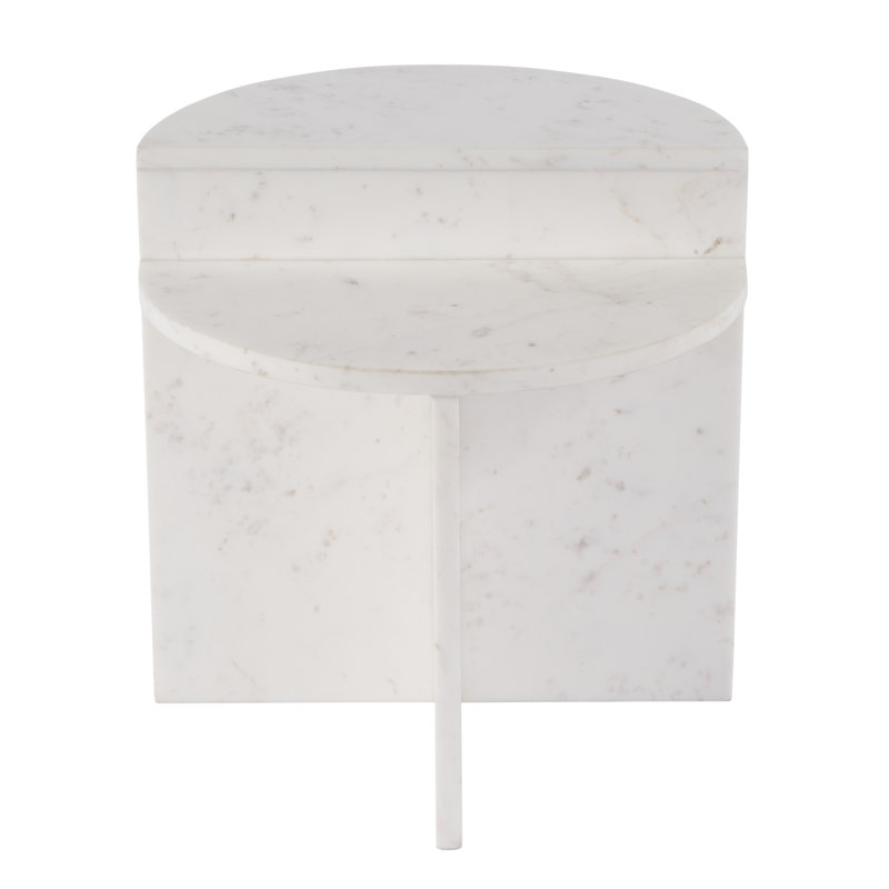 Table d'appoint ronde 100% marbre l 19,5 po Vienna