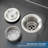 32-inch L Single Bowl Overmount Handmade Kitchen Sink Stainless Steel Sink with Drain and Hook-125422154