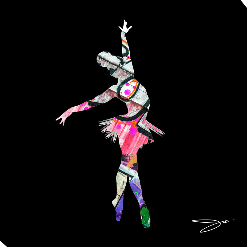 «Dancer 3», impression, Toile tendue, H 24 po x l 24 po x P 1,5 po