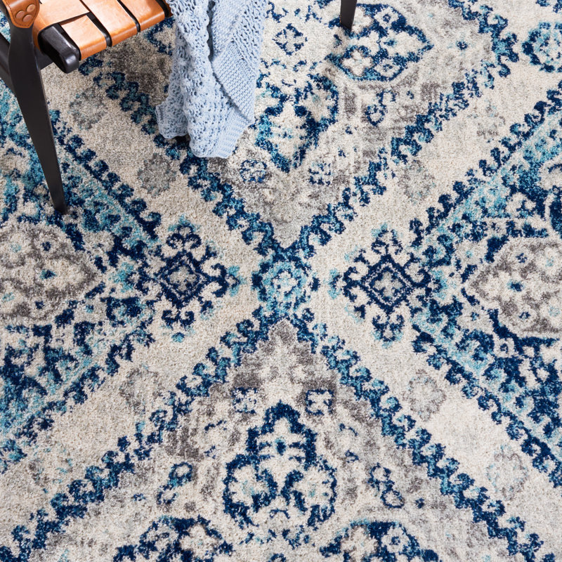 Tulum Performance Oriental Rug, Square 6'7"