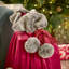 Luxury Christmas Sack with Monogrammed Letter M-1233486275