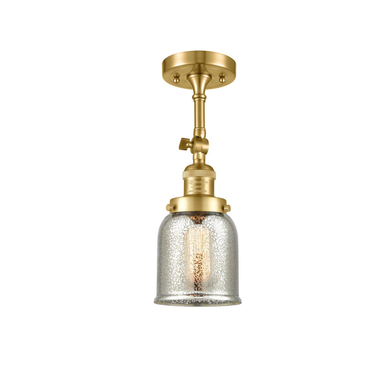 Applique murale 1 lumière 8 po Bell, Argent mercuré, Or satiné, Ampoule non incluse