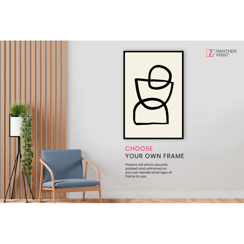 Geometric Shapes - No Frame Painting, 46cm H x 31cm W