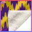 Couvertures mauves à chevrons jaunes-130857331