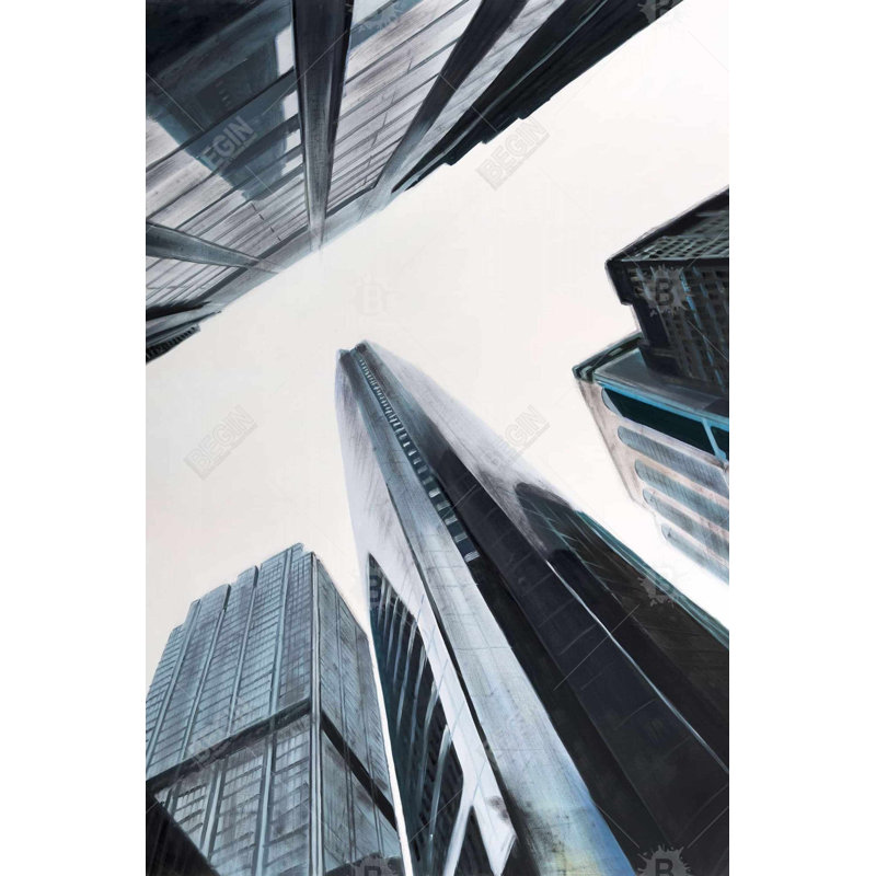 " Perspective View Of Skyscraper "