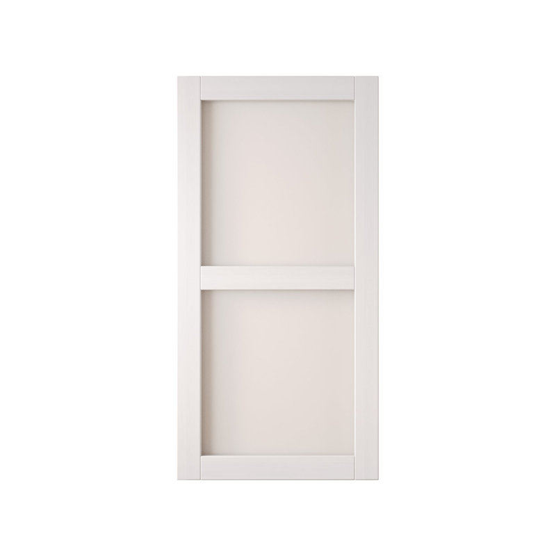 Porte de grange coulissante en bois massif non assemblé 26 po x 80 po de couleur blanche 26 po x 80 po, 26 po x 80 po
