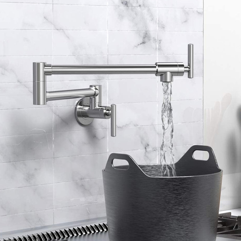 KISRAIS Kitchen Faucet, Brushed Nickel