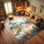 Machine Printed 177cm X 122cm Area Rug