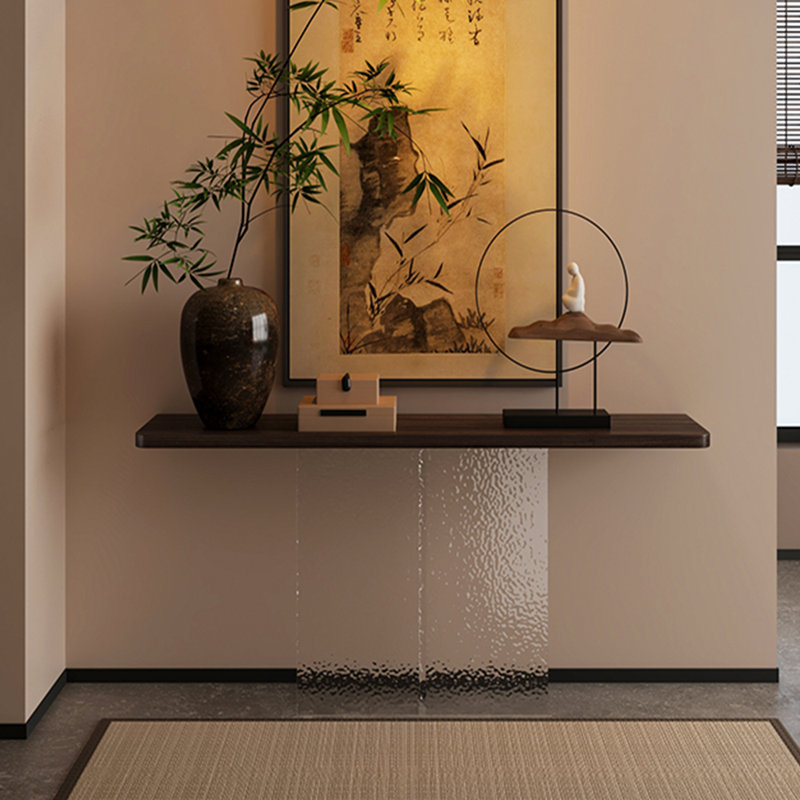 Console moderne simple et rectangulaire, H 29,5 po x l 63 po x P 11,8 po