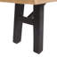 Banc d'extérieur avec panneau à lattes et structure en bois d'acacia, naturel et gris