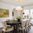 4-Light Scalloped Flower Fabric Shade Chandelier