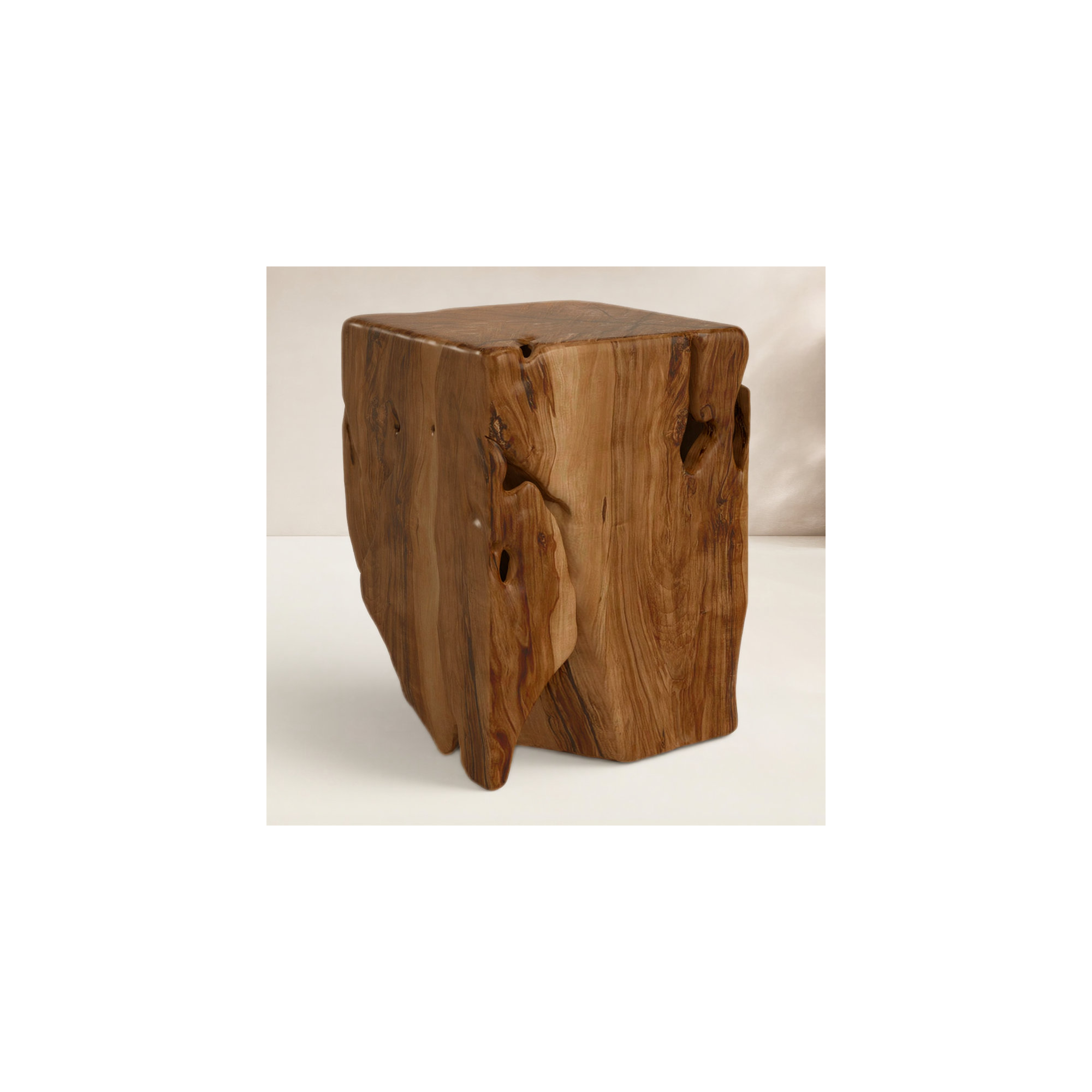 Bloomsdale Teak Solid Wood Side Table