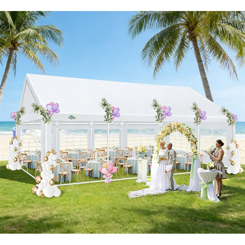 Auvent de mariage pour abri d'auto, camping, patio 20X30