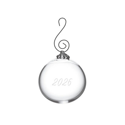 4'' Handmade Glass Ball Ornament