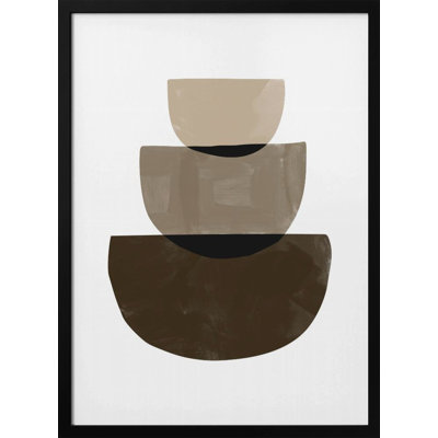 "Sapes of Abstract" Framed Textured Wall Art