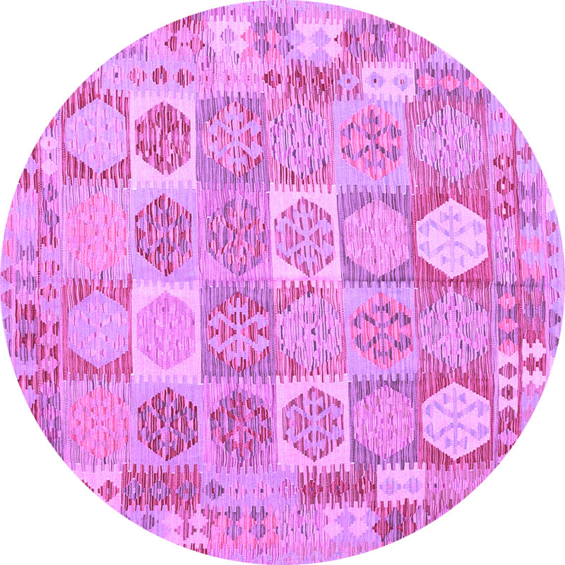 Patchwork Indoor Rug, Round 6'