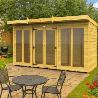 Pent Summer House (Full Height Window)