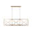 6-Light Bulbs Candle-Style Chandelier with Adjustable Chain and UL Safety Certification