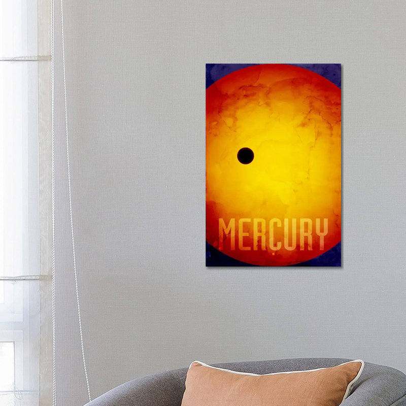 The Planet Mercury by Michael Tompsett - Wrapped Canvas Print