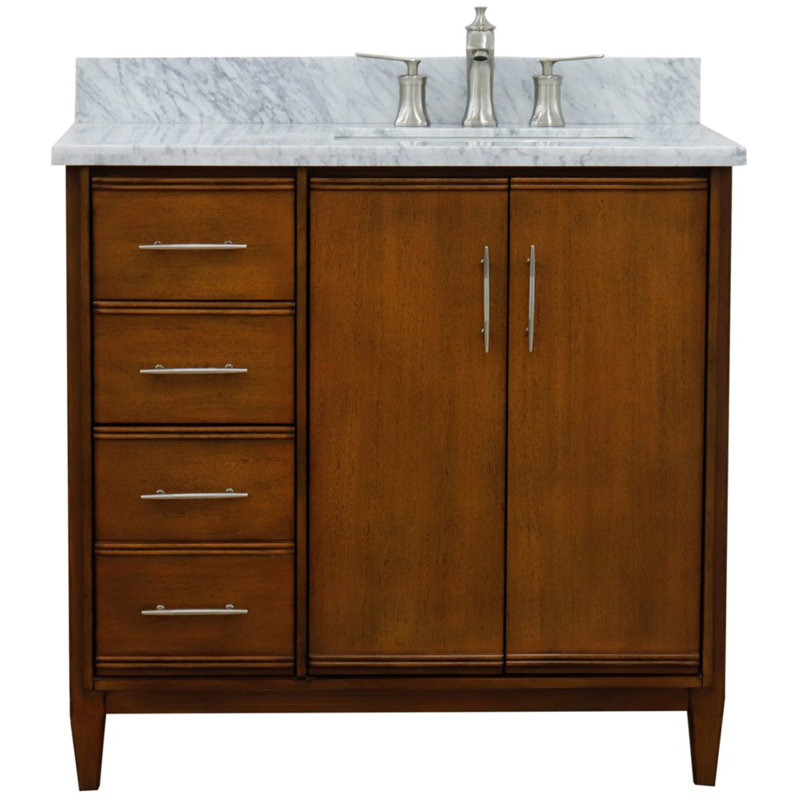 Ensemble de meuble-lavabo simple 37 po, Blanc