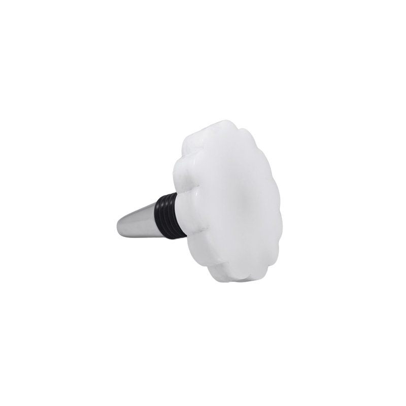 Bouchon de bouteille blanc festonné, Blanc