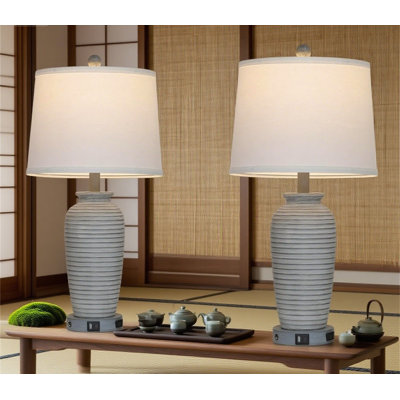 Ensemble de 2 lampes de table Farmhouse