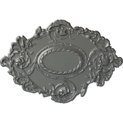 Médaillon de plafond à feuilles fluides l 30 3/8 po x H 20 3/4 po x P 1 po Kinsley