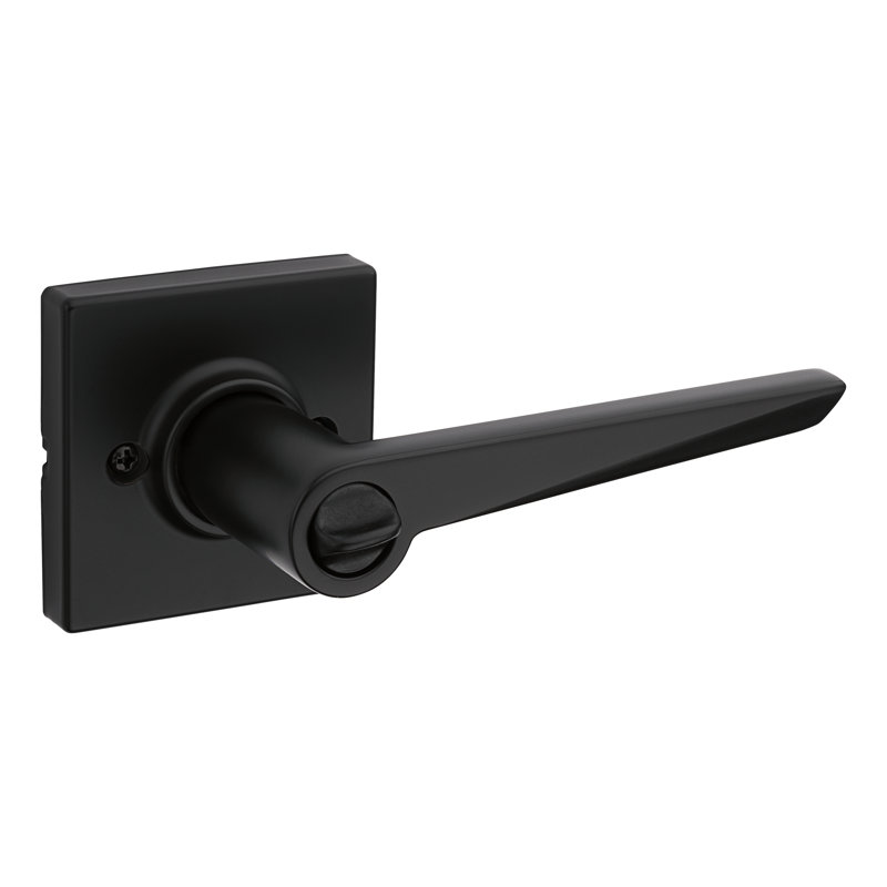 Levier de porte à clé Tristan avec rosette Tristan et SmartKey, Noir mat