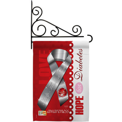 Double Sided 18.5'' H x 13'' W Polyester Flag Set