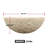 Golden Wheat Marble Vessel Sink – 17" Round Textured Exterior Natural Stone Bathroom Sink