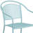 Chanea Curved Back Steel Patio Arm Chair-1554227617