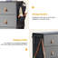 Commode de rangement moderne à 8 tiroirs l 35 po Melissa