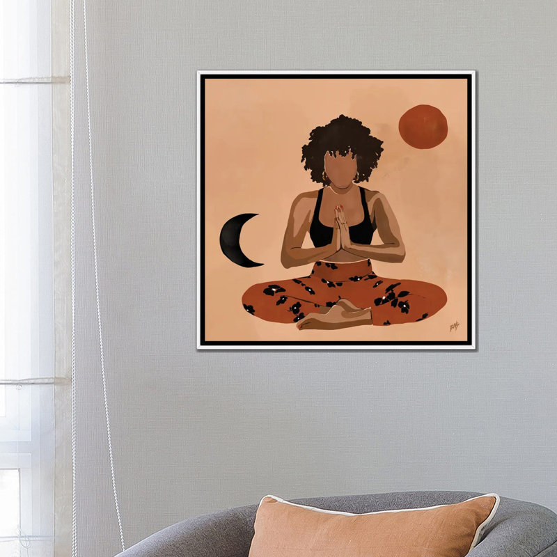 « Harmony » par Bria Nicole-impression d’art graphique, Pas de tapis, H 26 po x l 26 po x P 1,5 po, Toile blanche encadrée