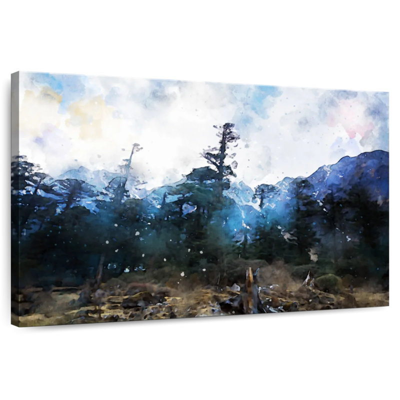 Avery Forest Abstract, 30" H x 45" W