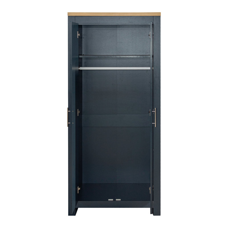 Napanoch 2 Door Wardrobe, Navy