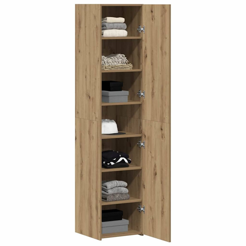 Highboard 40X42.5X185 Cm Engineered Wood, Artisan Oak