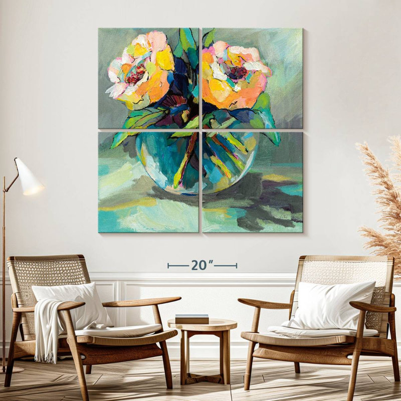 Harnek Twins, 57" H x 57" W