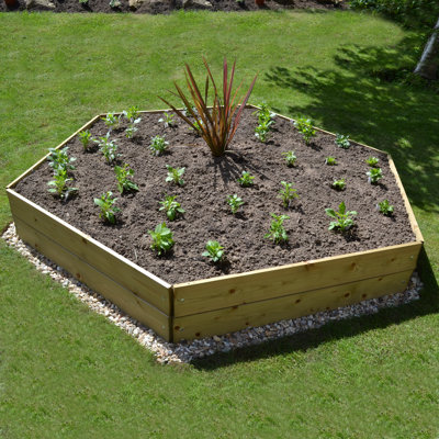 Delaney Hexagonal Raised Bed - 120cm each side, Height 30cm
