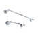 Venezia 3 Piece Wall Mounted Bathroom Hardware Set with 18" Towel Bar