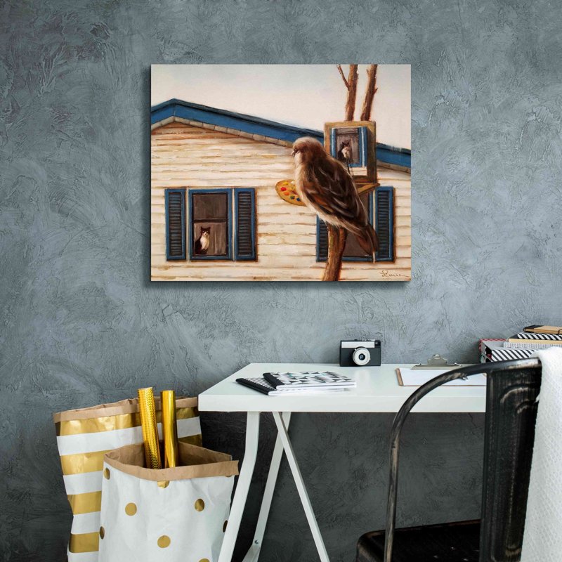Portrait d'un ennemi »par Lucia Heffernan, art mural sur toile, 24 po x 20 po