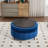 Upholstered  Swivel Barrel Armchair With Ottoman-48643586
