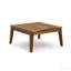 Ensemble de canapé modulaire en bois d'acacia 8 places Grenada, teck + rouge