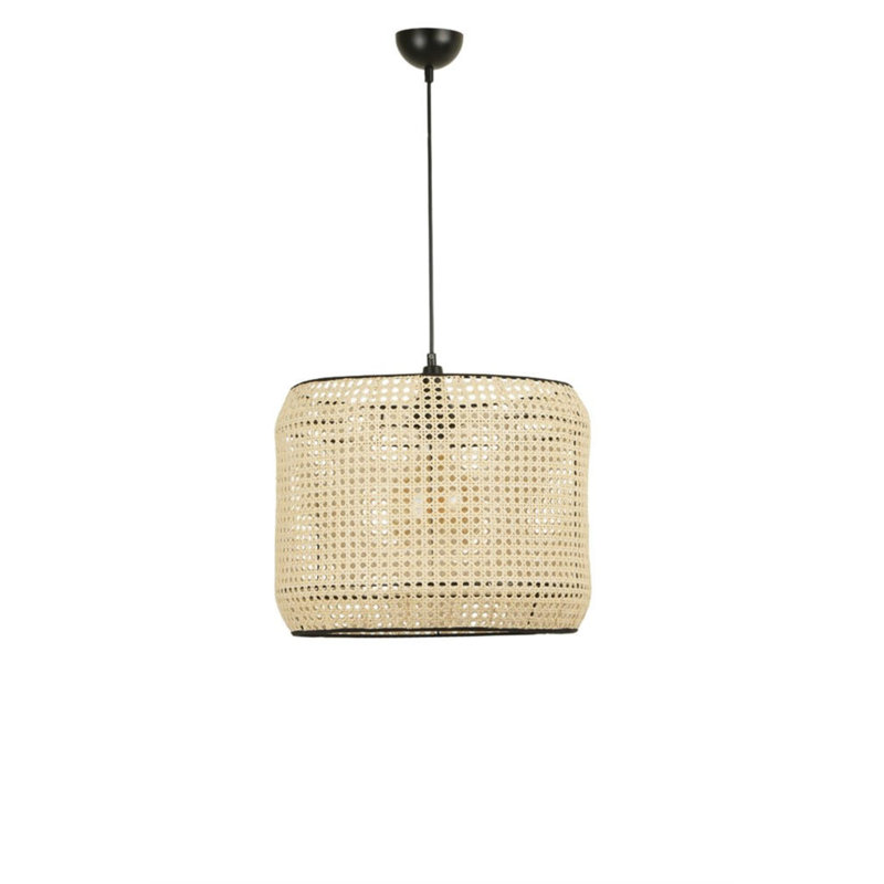 Bernadetta 1 - Light Drum Pendant, 70cm H x 35cm W x 35cm D, Beige
