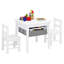 Kamal Kids 3 Piece Square Play Or Activity Table and Chair Set