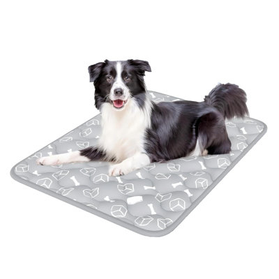 Tapis de refroidissement pour chien 2.0, très grand, gris