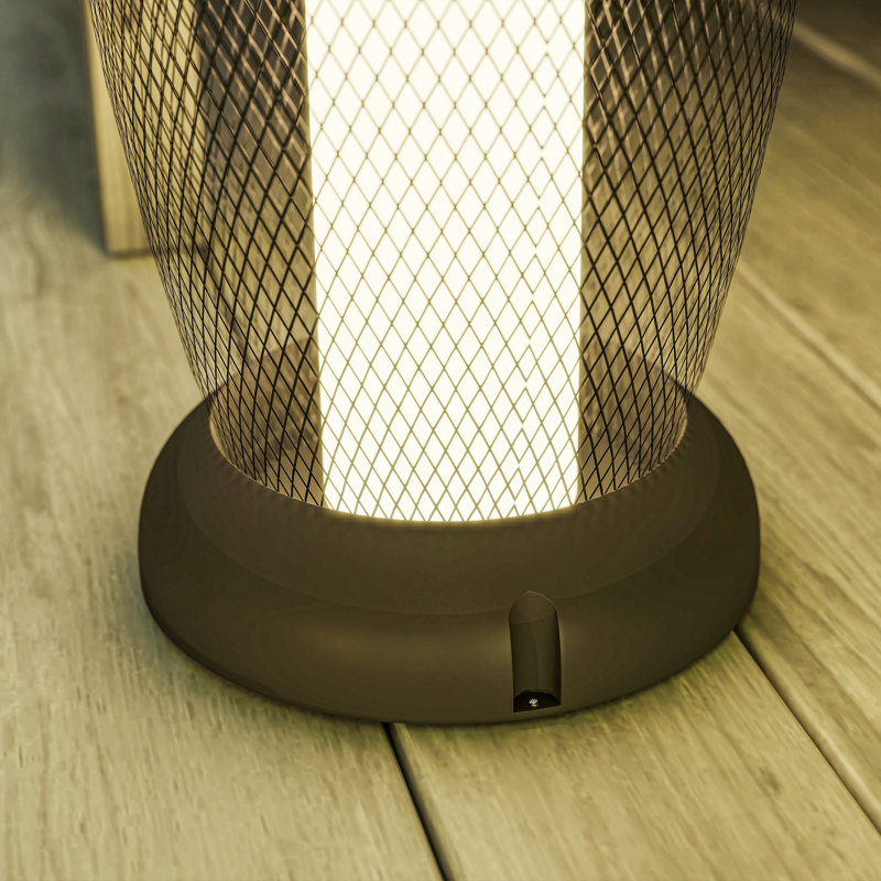 Black Solar Powered Integrated LED Pathway Light