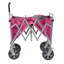 Chariot pliable robuste de 31 po de largeur, chariot utilitaire tout-terrain avec poignée réglable pour le camping-136149077