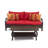 Kechia 2 Piece Sofa Seating Group With Sunbrella Cushion Covers-442739052